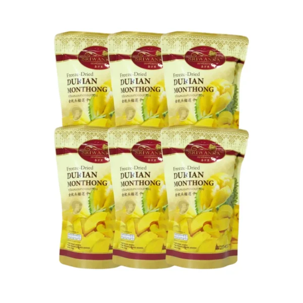 nuts-whole-grains-0233 ศรีวรรณา ทุเรียนหมอนทองอบกรอบ 15 กรัม ซื้อ 5 แถม 1 (Sriwanna Freeze Dried Durian Monthong 15 g.)