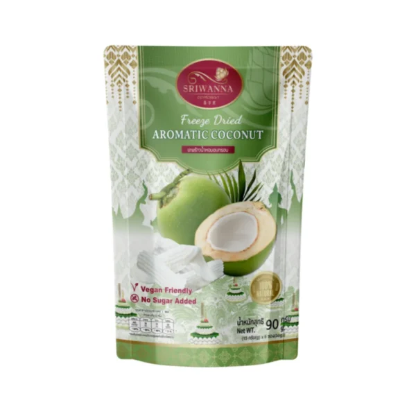 nuts-whole-grains-0240 ศรีวรรณา มะพร้าวน้ําหอมอบกรอบ 90 กรัม SRIWANNA Freeze Dried Aromatic Coconut 90 g.