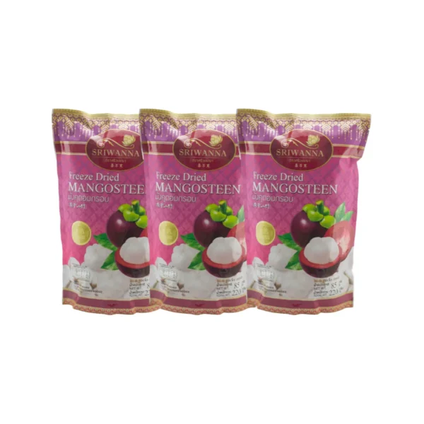 nuts-whole-grains-0251 ศรีวรรณา มังคุดอบกรอบ 220g 3 ซอง Freeze Dried Mangoteen 3 pcs.