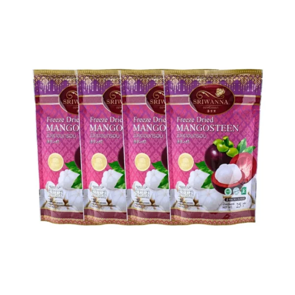 ศรีวรรณา มังคุดอบกรอบ 25 กรัม 3 แถม 1 (Freeze Dried Mangoteen 25 g. Buy 3 Get 1 Free )