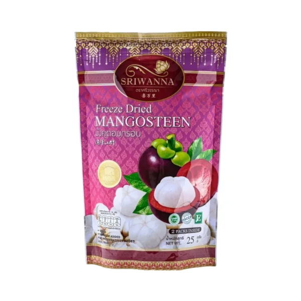 nuts-whole-grains-0254 ศรีวรรณา มังคุดอบกรอบ 25กรัม(Freeze Dried Mangoteen25g )