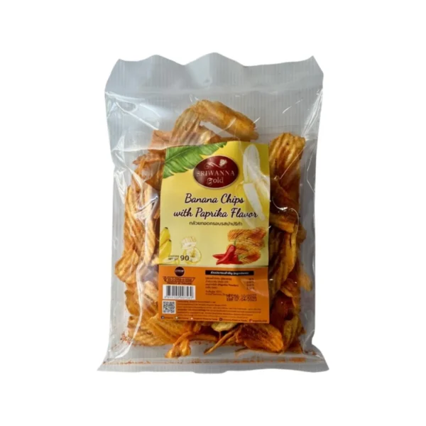 nuts-whole-grains-0263 ศรีวรรณาโกลด์ กล้วยทอดกรอบรสปาปริก้า 90 กรัม (SRIWANNA GOLD Banana Chips with Paprika Flavar 90 g.)