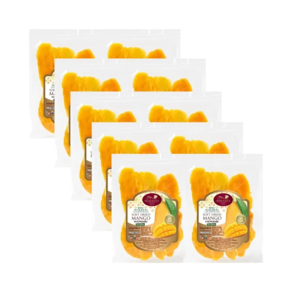 ศรีวรรณาโกลด์ มะม่วงอบแห้ง 100 กรัม 5 แถม 5 (SRIWANNA GOLD  Dried Mango 100 g.Buy 5 Free 5)