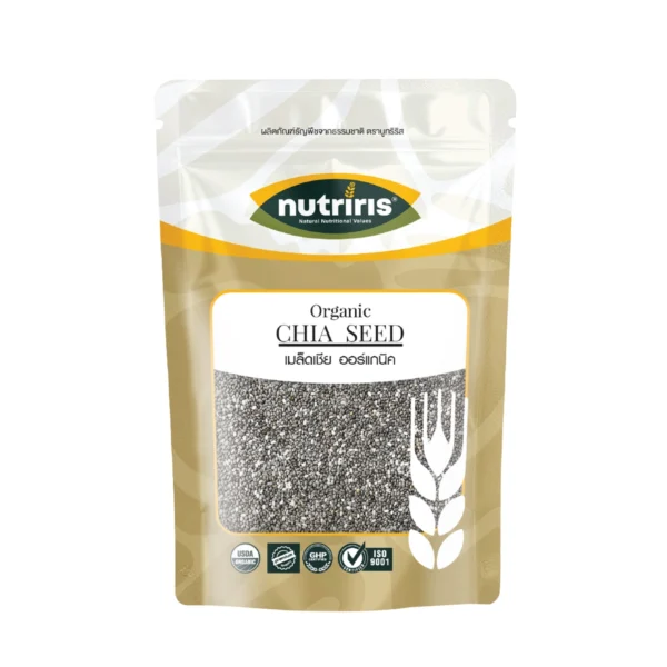 nuts-whole-grains-0294 เมล็ดเจีย ออร์แกนิค 350 กรัม จากเปรู( Organic Chia Seed ) NUTRIRIS Brand