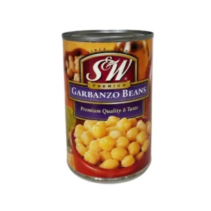 เอสแอนด์ดับบลิว ถั่วลูกไก่กระป๋อง 15.5 ออนซ์ S&W Garbanzos Beans In Brine 15.5 Oz.