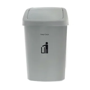 office-home-deals-15000-038 ดีเคดับบลิว ถังขยะเหลี่ยมพื้นผ้า ขนาด 50 ลิตร รุ่น HH206P สีเทา