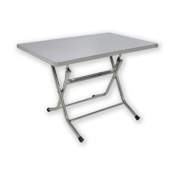 คิวไลน์ โต๊ะพับสเตนเลส ขนาด 111 x 45 x 101 ซม. รุ่น ST102