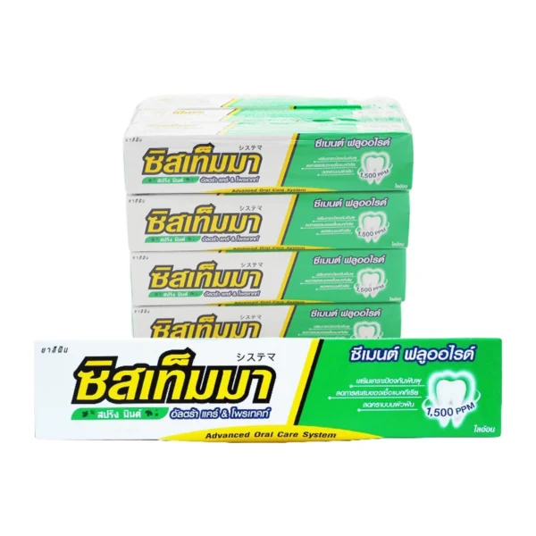 oral-care-0045 ซิสเท็มมา ยาสีฟัน สูตรสปริงมิ้นท์ 40 ก. x 12
