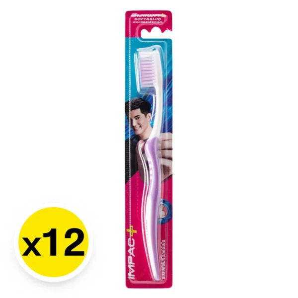 อิมแพค แปรงสีฟัน รุ่นซอฟท์แอนด์สลิม 12 ชิ้น