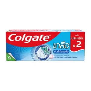 oral-care-0082 คอลเกต ยาสีฟัน สูตรเกลือ เฟรชมิ้นท์ แพ็คคู่ 150 ก.