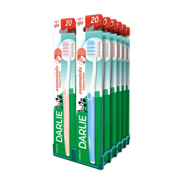 oral-care-0089 ดาร์ลี่ แปรงสีฟัน คอมแพคคลีน x 12