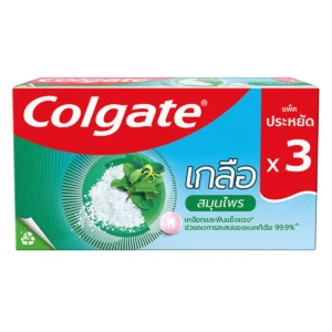 oral-care-0109 คอลเกต ยาสีฟัน สูตรเกลือ สมุนไพร 150 ก. 3 ชิ้น
