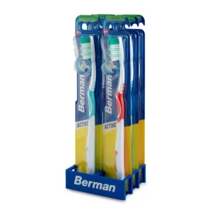oral-care-0110 เบอร์แมน แปรงสีฟัน รุ่นแอคทีฟซอฟท์ 6 ชิ้น