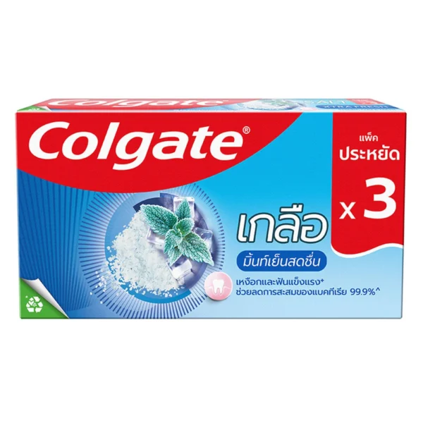 oral-care-0128 คอลเกต ยาสีฟัน เกลือมินต์เย็นสดชื่น 150 ก. x 3