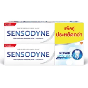 oral-care-0131 เซ็นโซดายน์ ยาสีฟัน สูตรรีแพร์ &โพรเทคท์ 100 ก. x 2