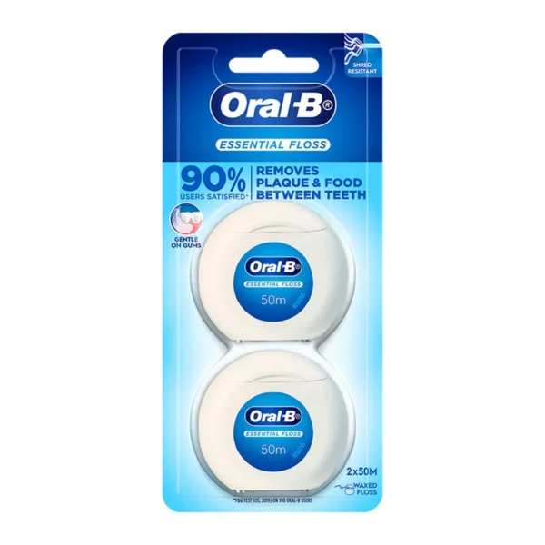 oral-care-0154 ออรัล-บี ไหมขัดฟัน เอสเซนเชียลฟลอส 50 ม. x 2