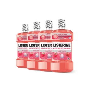 oral-care-0175 ลิสเตอรีน น้ํายาบ้วนปากเด็ก คิดส์ เบอร์รี่ชีลด์ 250 มล. x 4