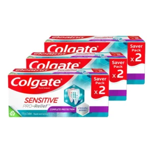 oral-care-0188 คอลเกต ยาสีฟัน เซนซิทิฟ โปรรีลีฟ คอมพลีท โปรเทคชั่น 110 ก. แพ็กคู่ x 3
