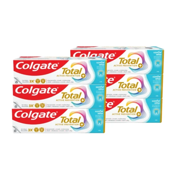 oral-care-0206 คอลเกต ยาสีฟัน โททอล แอคทีฟ เฟรช 150 ก. x 6
