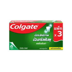 oral-care-0208 คอลเกต ยาสีฟัน เย็นซ่า 150 ก. แพ็ก 3 ชิ้น