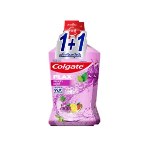 oral-care-0221 น้ํายาบ้วนปาก คอลเกต พลักซ์ ฟรุ้ตตี้ 750 มล. 1+1