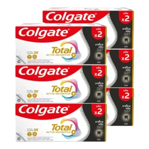 oral-care-0225 คอลเกต ยาสีฟัน โททอล ชาร์โคล คลีน 110 ก. แพ็กคู่ x 6