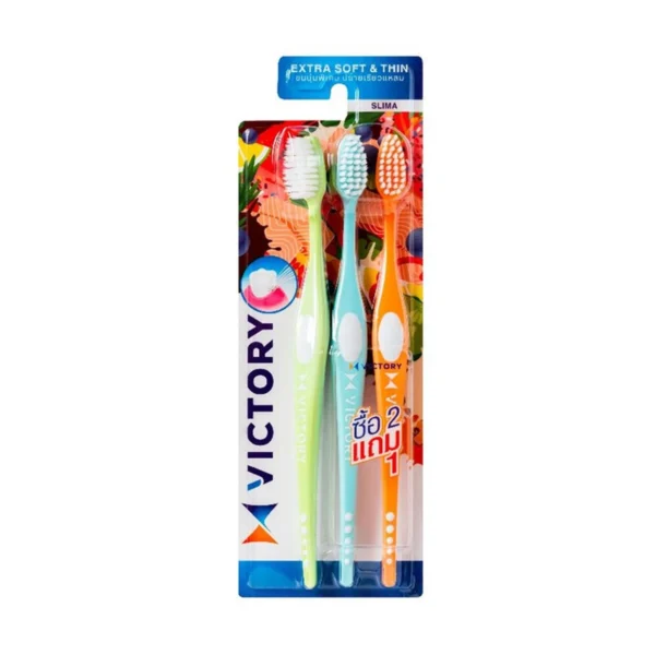 oral-care-0252 วิคตอรี่ แปรงสีฟัน สลิมม่า ซีซันนอล 2+1