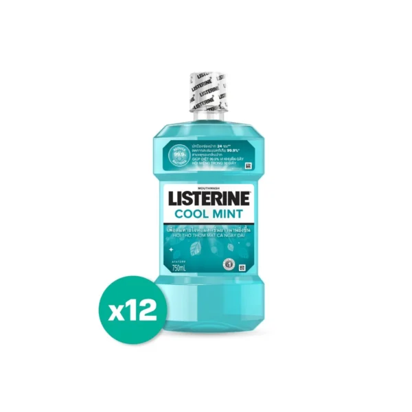 oral-care-0301 ลิสเตอรีน น้ํายาบ้วนปาก คูลมินต์ 750 มล. x12