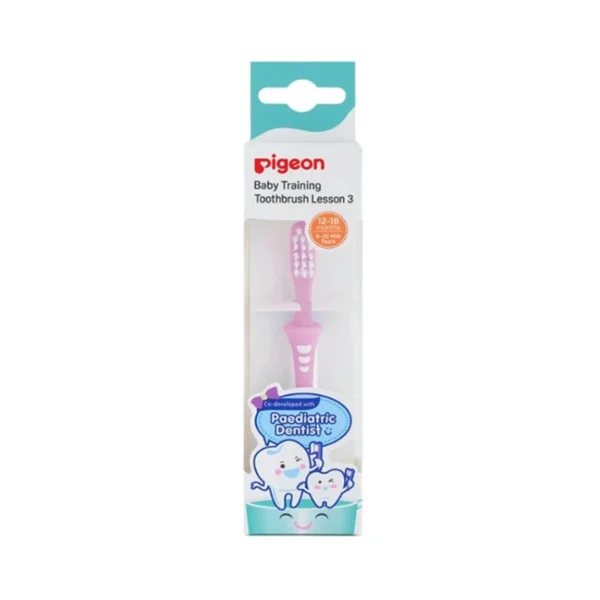oral-care-0311 Pigeon พีเจ้น แปรงสีฟันขั้นที่ 3 สีชมพู