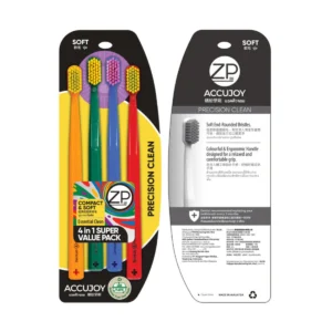 ZP แซดพี แปรงแอคคิวจอย แพ็คสุดคุ้ม 4ชิ้น