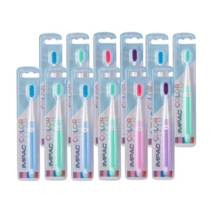oral-care-0320 อิมแพค แปรงสีฟันคัลเลอร์คลีน x 12