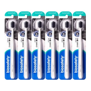 Biosafety แปรงสีฟัน ไบโอเซฟตี้ รุ่น Ultra Charcoal x 6 ด้าม