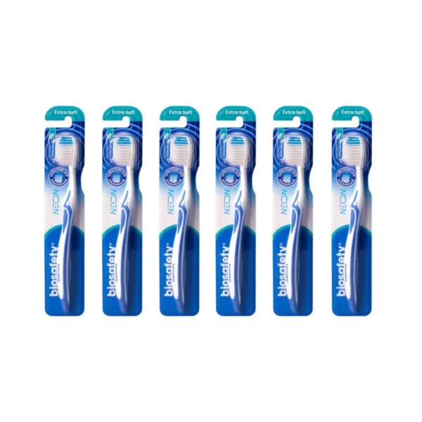 Biosafety แปรงสีฟัน ไบโอเซฟตี้ รุ่น นีออน x 6 ด้าม