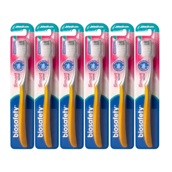 oral-care-0338 Biosafety แปรงสีฟัน ไบโอเซฟตี้ รุ่น สมาร์ทสไปรัล x 6 ด้าม