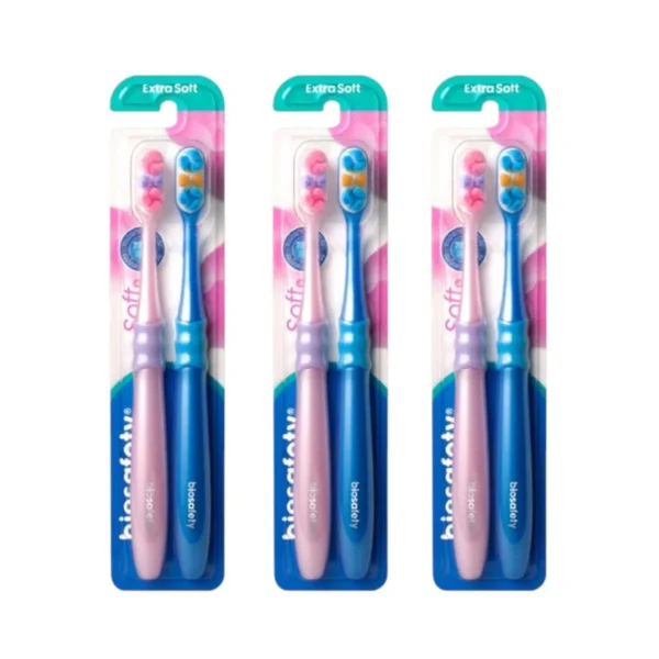 Biosafety แปรงสีฟัน รุ่น Soft & Gum แพ็คคู่ x 3 แพ็ค
