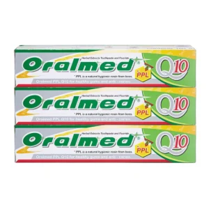 oral-care-0360 Oralmed ยาสีฟันออรัลเมด สูตรคิวเท็น 2 แถม 1 ขนาด 160g