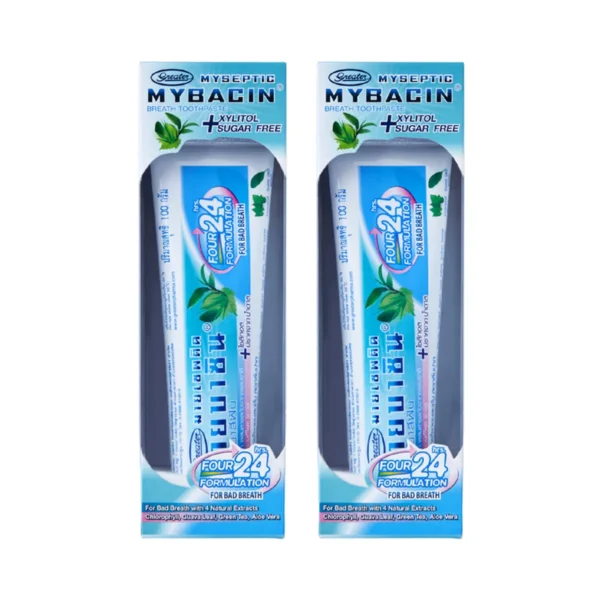 MyBacin Promotion 1แถม1 ยาสีฟันลดกลิ่นปาก มายบาซินสูตรเบรท MyBacin Breath Toothpaste 100g