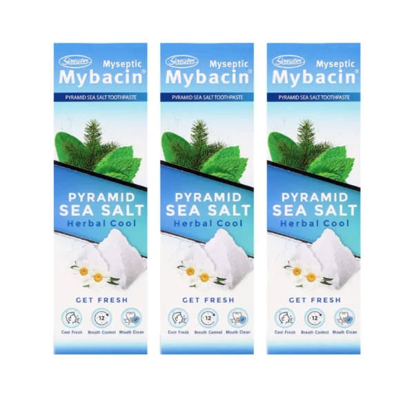 oral-care-0368 MyBacin ยาสีฟันมายบาซิน สูตรพีระมิด ขนาด100 g โปรโมชั่น ซื้อ 2แถม 1