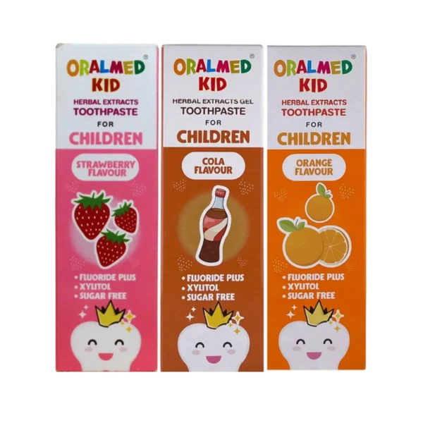 Oralmed โปรโมชั่น ซื้อ 2 แถม1 ยาสีฟันเด็กออรัลเมด ขนาด 70g รวมทุกสูตร
