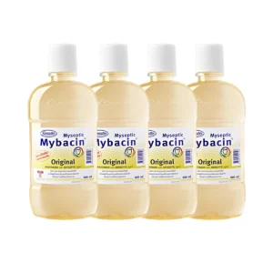 MyBacin น้ํายาบ้วนปาก สูตรออริจินัล ลดอาการเหงือกอักเสบ ขนาด 500มล แพ๊ค 4 ขวด
