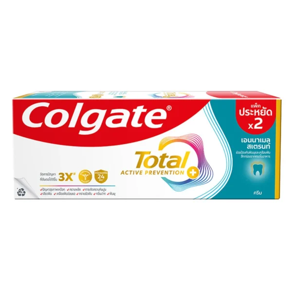 oral-care-0428 คอลเกต ยาสีฟัน โททอล เอนาเมล สเตรนท์ 150 ก. x 2