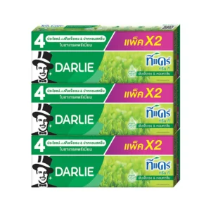 oral-care-0464 ดาร์ลี่ ยาสีฟัน ทีแคร์ กรีนที 140 กรัม แพ็คคู่ x3