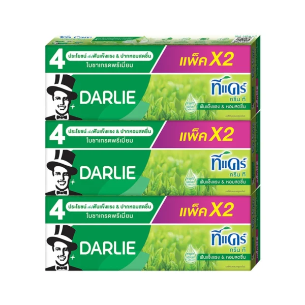 oral-care-0464 ดาร์ลี่ ยาสีฟัน ทีแคร์ กรีนที 140 กรัม แพ็คคู่ x3
