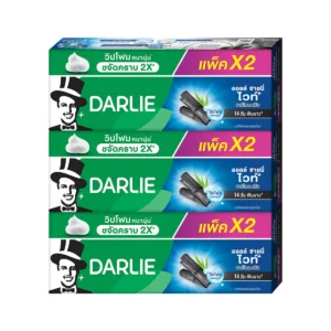 oral-care-0474 ดาร์ลี่ ยาสีฟัน ออลล์ ชายนี่ ไวท์ ชาร์โคล คลีน 140 กรัม แพ็คคู่ x3