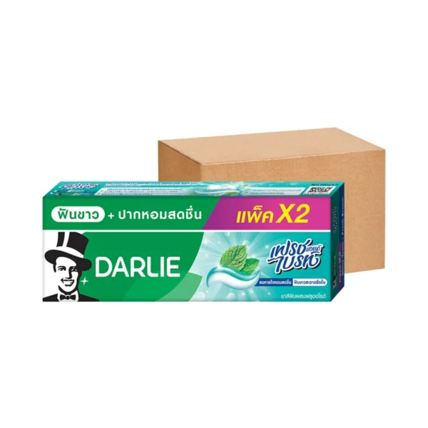 oral-care-0479 ดาร์ลี่ ยาสีฟัน เฟรช แอนด์ ไบรท์ 140 กรัม แพ็คคู่ x36