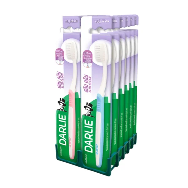 oral-care-0482 ดาร์ลี่ แปรงสีฟัน สลิม คลีน x12