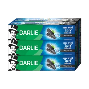 oral-care-0489 ดาร์ลี่ ยาสีฟัน ออลล์ ชายนี่ ไวท์ ชาร์โคล คลีน 140 กรัม x6