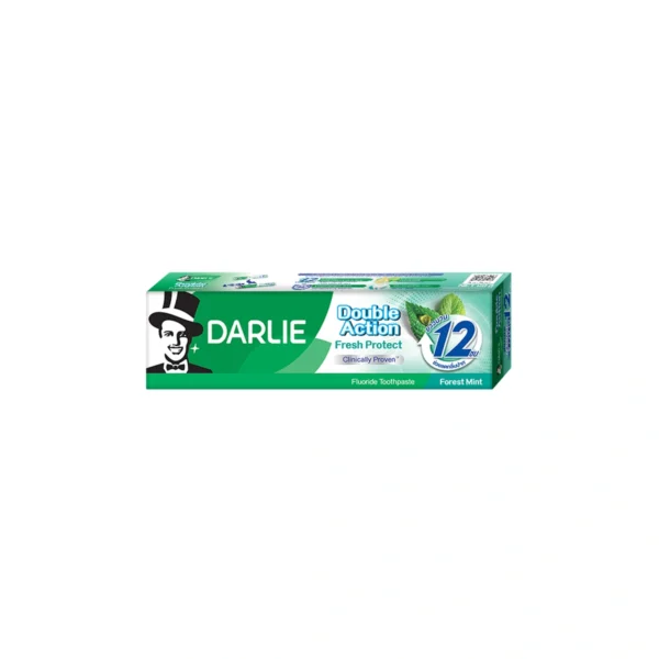 oral-care-0492 ดาร์ลี่ ยาสีฟัน ดับเบิ้ล แอ็คชั่น เฟรช โพรเทค (ฟอร์เรสท มินต์) 60 กรัม