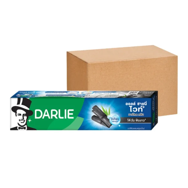 oral-care-0494 ดาร์ลี่ ยาสีฟัน ออลล์ ชายนี่ ไวท์ ชาร์โคล คลีน 140 กรัม x72