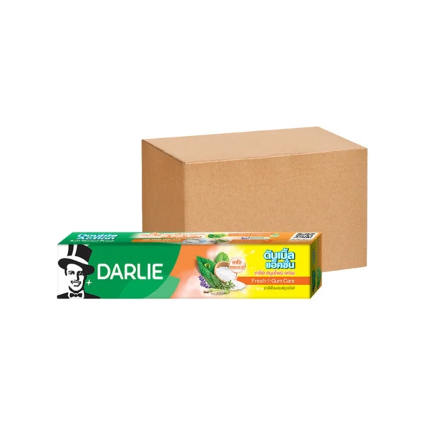 oral-care-0495 ดาร์ลี่ ยาสีฟัน ดับเบิ้ล แอ็คชั่น เกลือ สมุนไพร เฟรช 75 กรัม x72